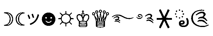Symbols By Svelocloudy Regular Font UPPERCASE