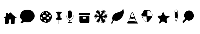 Symbols Font 2 Font UPPERCASE