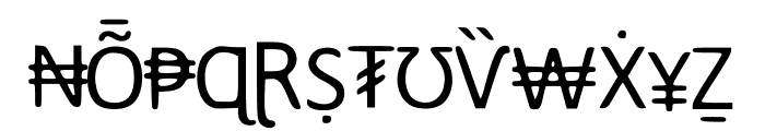 SymbolsFont Font UPPERCASE
