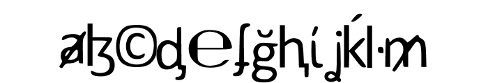 SymbolsFont Font LOWERCASE