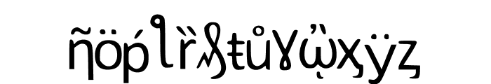 SymbolsFont Font LOWERCASE