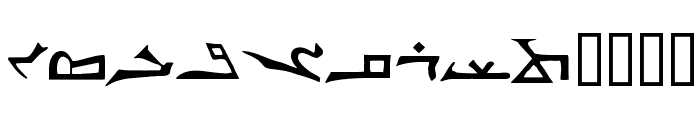 syriac Font LOWERCASE