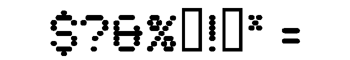 Synchro LET Font OTHER CHARS
