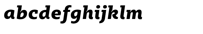Sybilla Heavy Italic Font LOWERCASE