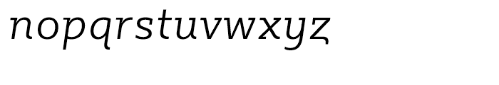 Sybilla Light Italic Font LOWERCASE