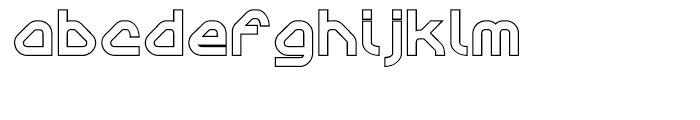 Sylar Outline Font LOWERCASE