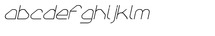 Sylar Thin Italic Font LOWERCASE