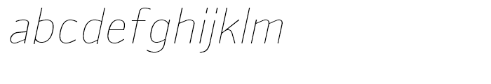 Sylvia Light Italic Font LOWERCASE