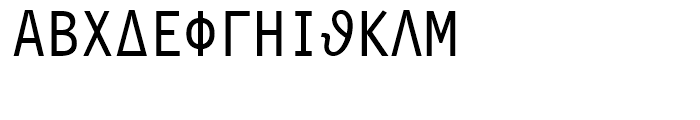 Symbol Monospaced Font UPPERCASE