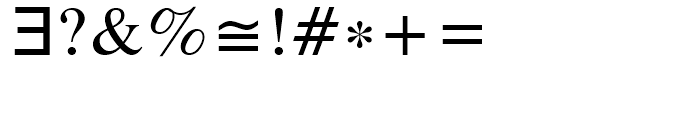 Symbol Proportional Font OTHER CHARS