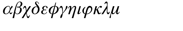 Symbol Proportional Font LOWERCASE