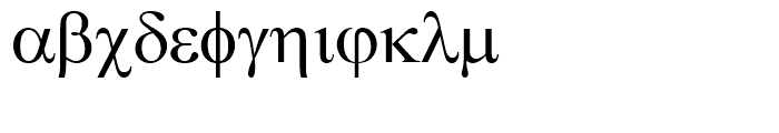 Symbol Regular Font LOWERCASE