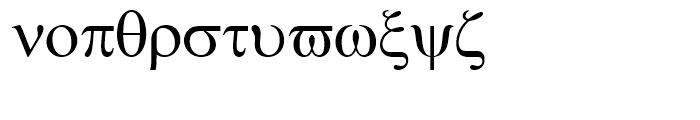 Symbol Regular Font LOWERCASE