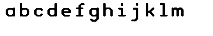 Synchro No 2 Standard Font LOWERCASE