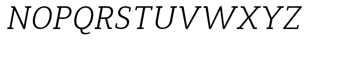 Synerga Pro Light Italic Font UPPERCASE
