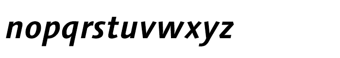 Syntax Next Cyrillic Bold Italic Font LOWERCASE