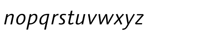 Syntax Next Cyrillic Italic Font LOWERCASE