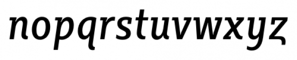 Sybilla Pro Condensed Italic Font LOWERCASE