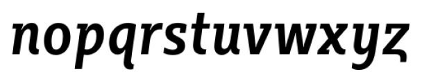 Sybilla Pro Condensed Medium Italic Font LOWERCASE