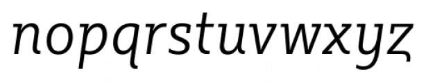 Sybilla Pro Narrow Light Italic Font LOWERCASE