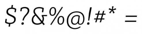 Sybilla Pro Thin Italic Font OTHER CHARS