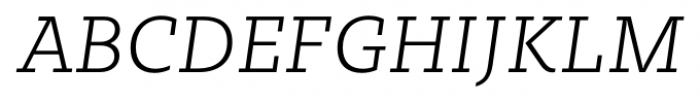Sybilla Thin Italic Font UPPERCASE