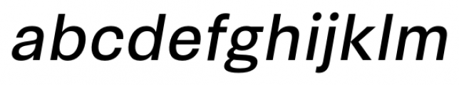 Synthese Oblique Font LOWERCASE
