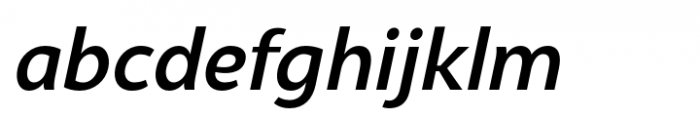 Syabil SemiBold Italic Font LOWERCASE