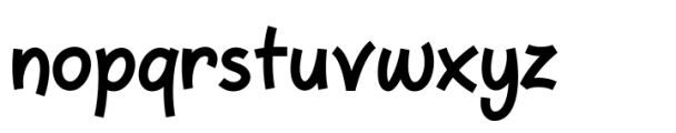 Syafiqa Regular Font LOWERCASE
