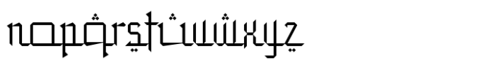 Syahadat Lathifah Font LOWERCASE