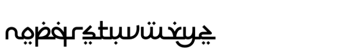 Syamaill Font LOWERCASE