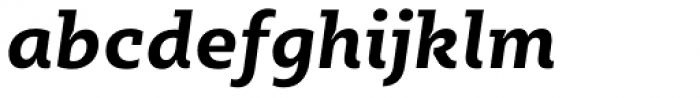 Sybilla Bold Italic Font LOWERCASE