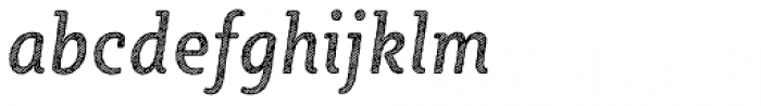 Sybilla Hatch Pro Condensed Regular Italic Font LOWERCASE