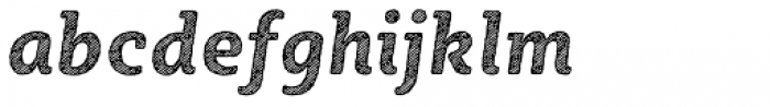 Sybilla Hatch Pro Narrow Bold Italic Font LOWERCASE