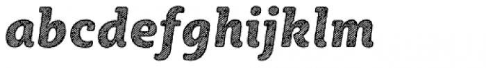 Sybilla Hatch Pro Narrow Heavy Italic Font LOWERCASE