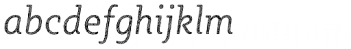 Sybilla Hatch Pro Narrow Light Italic Font LOWERCASE