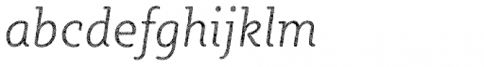 Sybilla Hatch Pro Narrow Thin Italic Font LOWERCASE