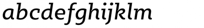 Sybilla Italic Font LOWERCASE