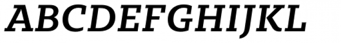Sybilla Medium Italic Font UPPERCASE