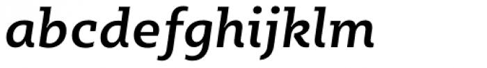 Sybilla Medium Italic Font LOWERCASE
