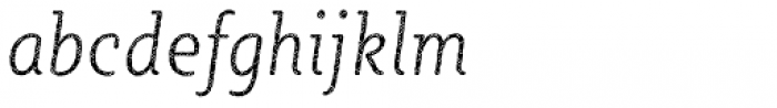 Sybilla Plaid Pro Condensed Thin Italic Font LOWERCASE