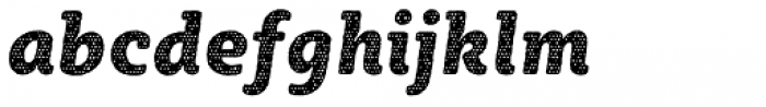 Sybilla Plaid Pro Narrow Heavy Italic Font LOWERCASE