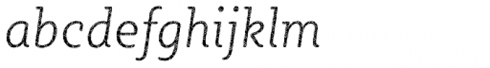 Sybilla Plaid Pro Narrow Thin Italic Font LOWERCASE