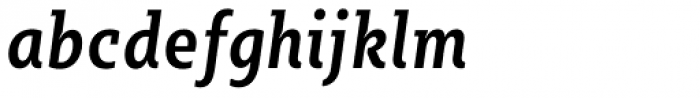 Sybilla Pro Condensed Medium Italic Font LOWERCASE