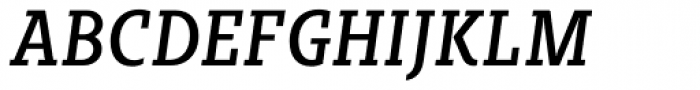 Sybilla Pro Condensed Regular Italic Font UPPERCASE