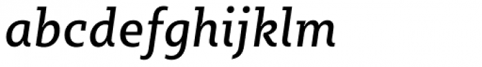 Sybilla Pro Narrow Regular Italic Font LOWERCASE