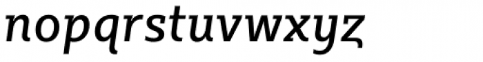 Sybilla Pro Narrow Regular Italic Font LOWERCASE