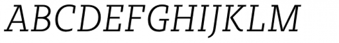 Sybilla Pro Narrow Thin Italic Font UPPERCASE