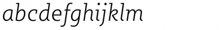 Sybilla Pro Narrow Thin Italic Font LOWERCASE