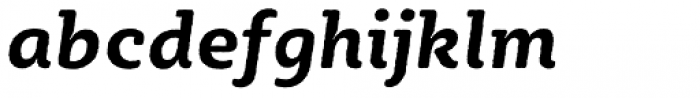 Sybilla Rough Pro Bold Italic Font LOWERCASE